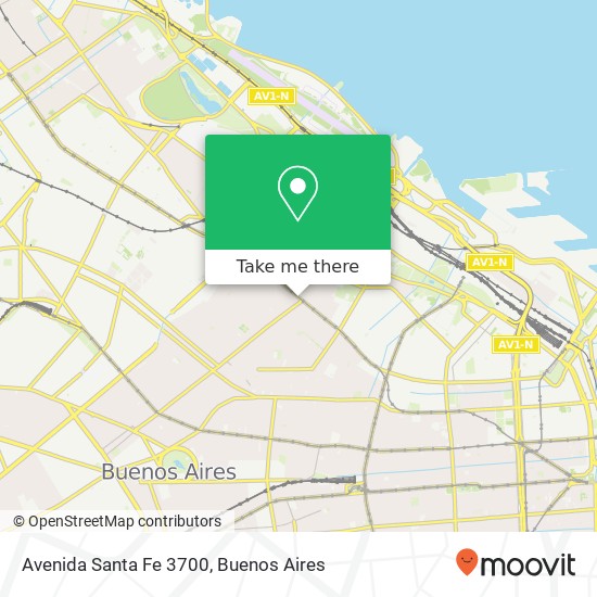 Avenida Santa Fe 3700 map