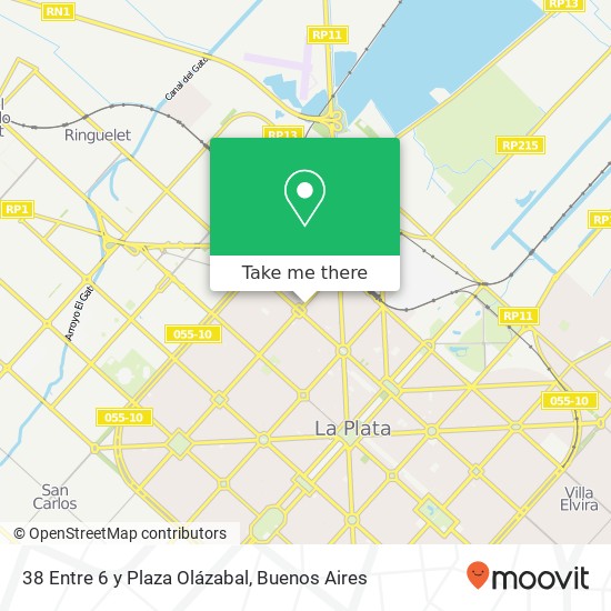 Mapa de 38 Entre 6 y Plaza Olázabal