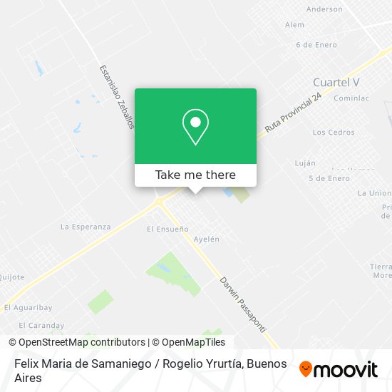 Felix Maria de Samaniego / Rogelio Yrurtía map