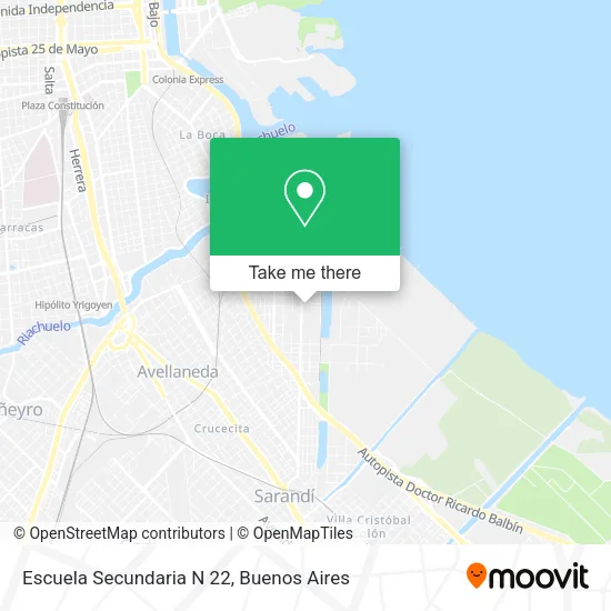Escuela Secundaria N 22 map