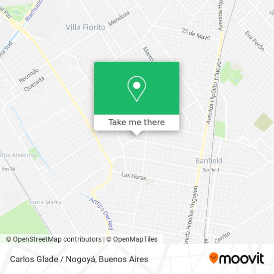 Carlos Glade / Nogoyá map