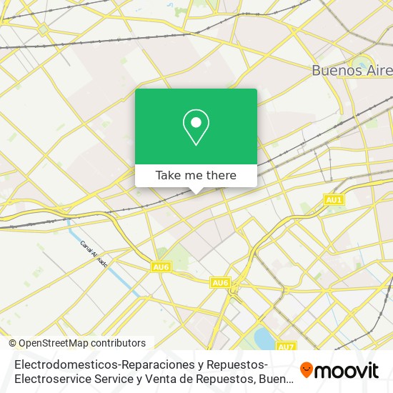 Electrodomesticos-Reparaciones y Repuestos-Electroservice Service y Venta de Repuestos map