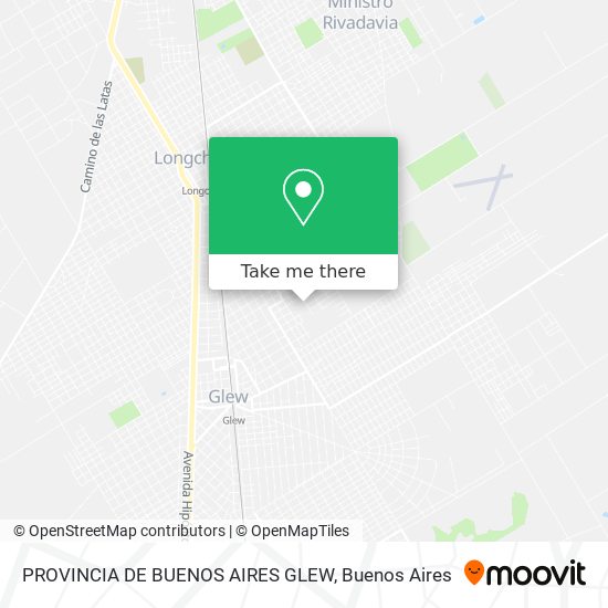 PROVINCIA DE BUENOS AIRES GLEW map