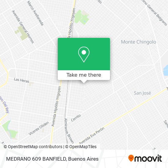 MEDRANO 609 BANFIELD map