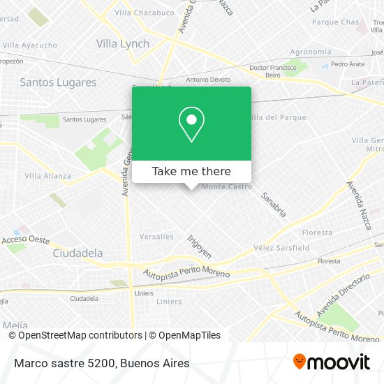 Marco sastre 5200 map