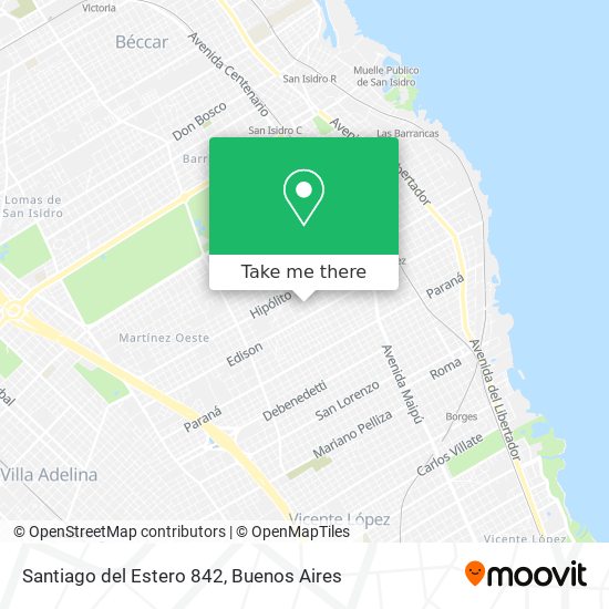 Santiago del Estero 842 map