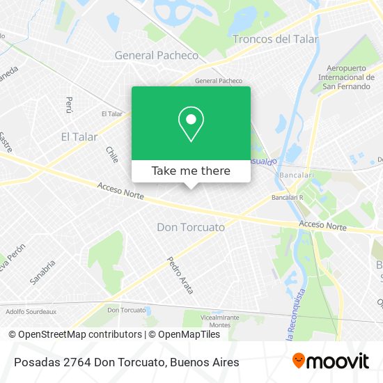 Posadas 2764 Don Torcuato map