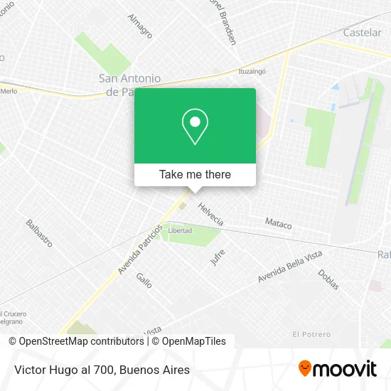 Mapa de Victor Hugo al 700