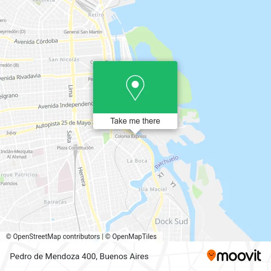 Mapa de Pedro de Mendoza 400