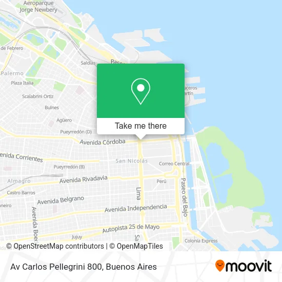 Av  Carlos Pellegrini 800 map