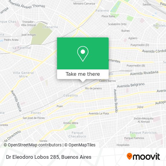 Dr  Eleodoro Lobos 285 map