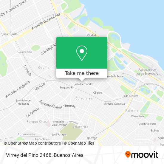 Virrey del Pino 2468 map
