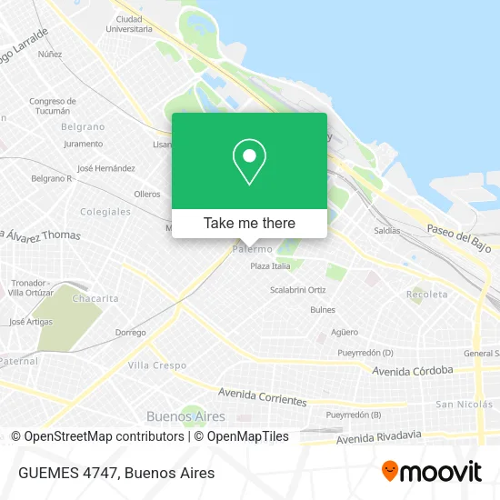 GUEMES 4747 map