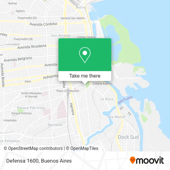 Defensa 1600 map