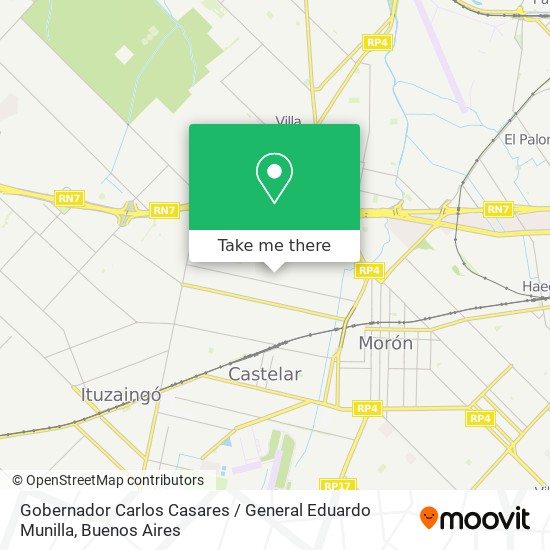 Gobernador Carlos Casares / General Eduardo Munilla map