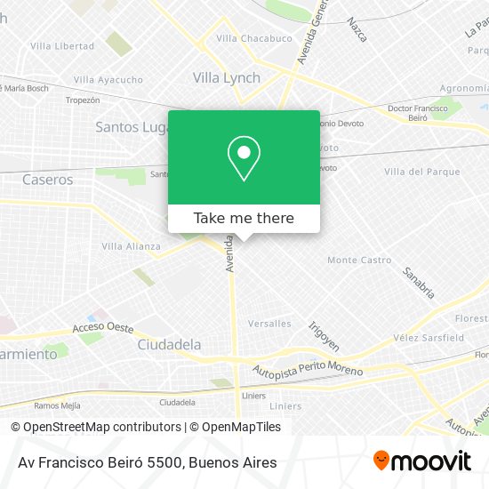 Av Francisco Beiró 5500 map
