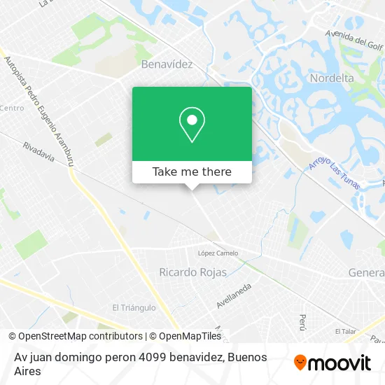 Mapa de Av  juan domingo peron 4099  benavidez