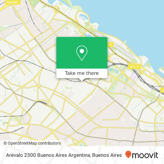 Arévalo 2300  Buenos Aires  Argentina map