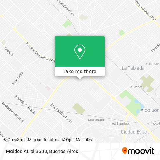 Moldes AL al 3600 map