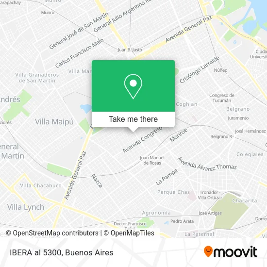 Mapa de IBERA  al 5300
