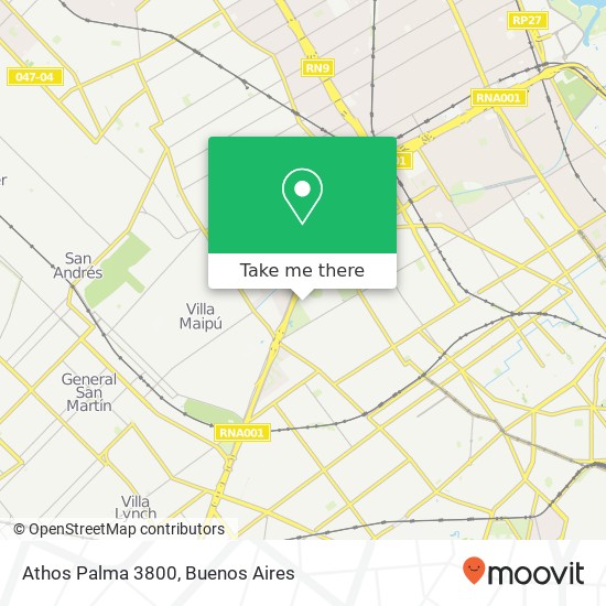 Athos Palma 3800 map