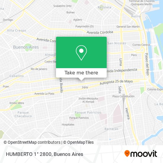 Mapa de HUMBERTO 1° 2800