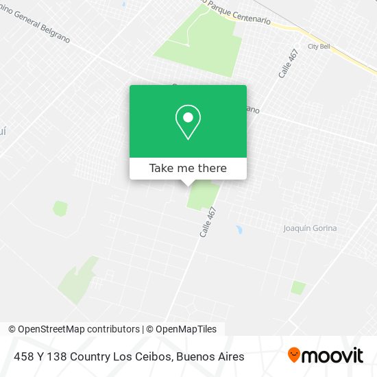 Mapa de 458 Y 138 Country Los Ceibos