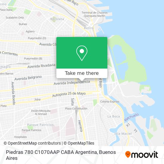 Mapa de Piedras 780  C1070AAP CABA  Argentina