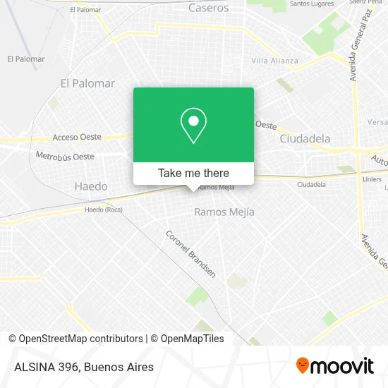 ALSINA 396 map
