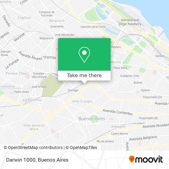 Darwin 1000 map