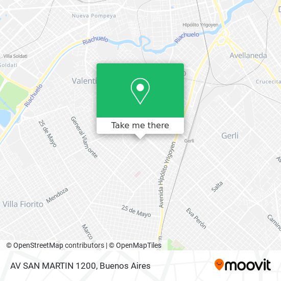 AV SAN MARTIN 1200 map