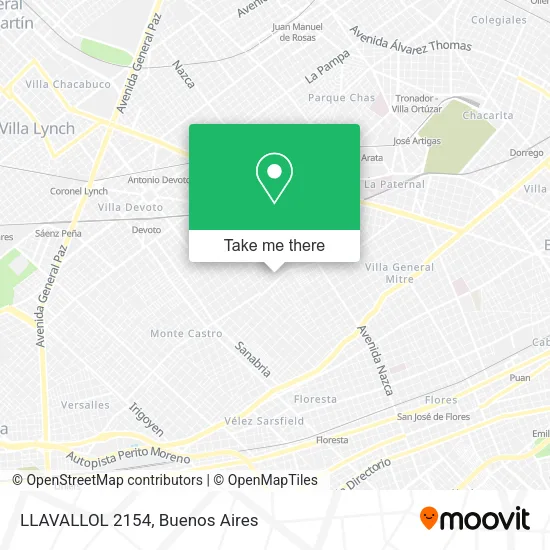 Mapa de LLAVALLOL 2154