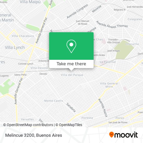 Mapa de Melincue 3200