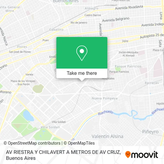 AV RIESTRA Y CHILAVERT  A METROS DE AV CRUZ map