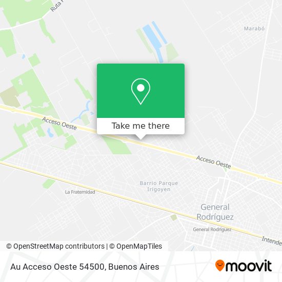 Au Acceso Oeste  54500 map