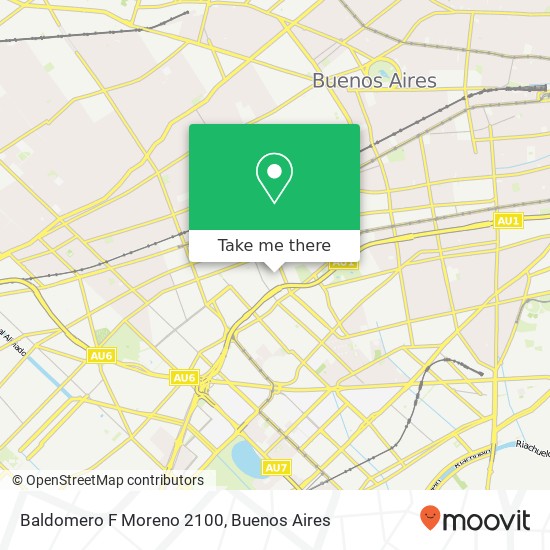 Baldomero F  Moreno 2100 map