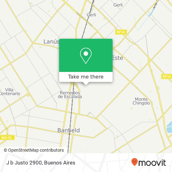 J b  Justo 2900 map