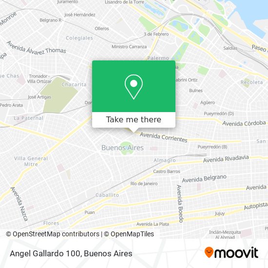 Angel Gallardo 100 map