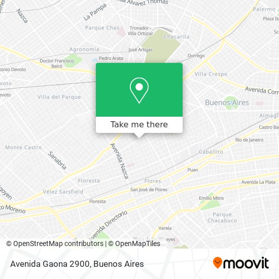 Avenida Gaona 2900 map