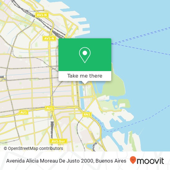 Avenida Alicia Moreau De Justo 2000 map