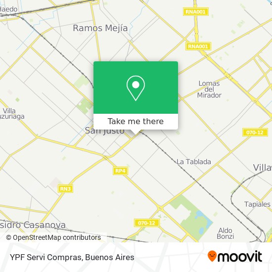 YPF Servi Compras map