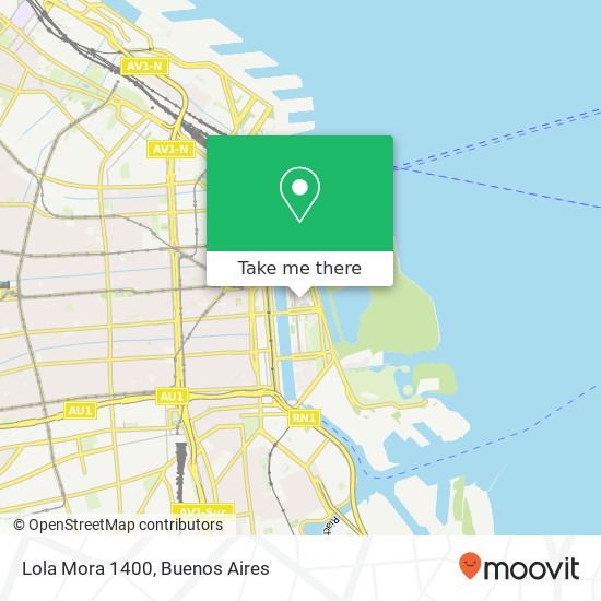 Lola Mora 1400 map