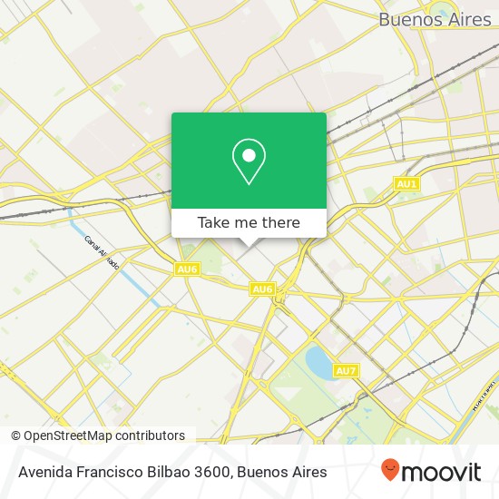 Avenida Francisco Bilbao 3600 map