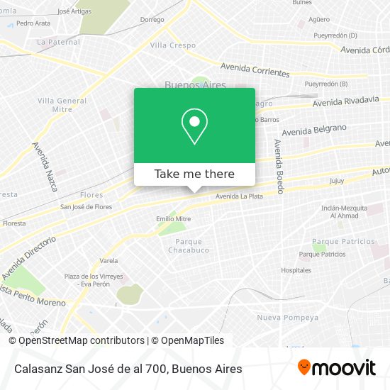 Calasanz  San José de al 700 map