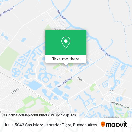 Italia 5043  San Isidro Labrador  Tigre map