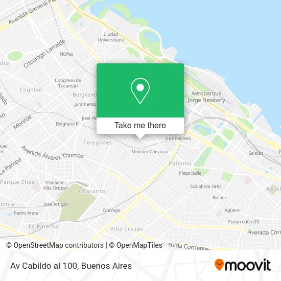 Mapa de Av  Cabildo al 100