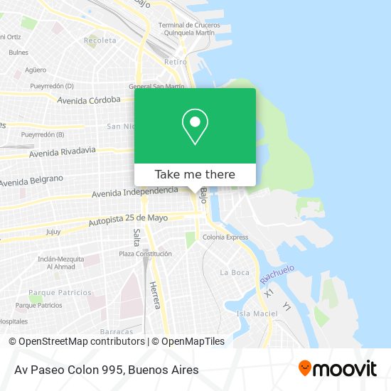 Av  Paseo Colon 995 map