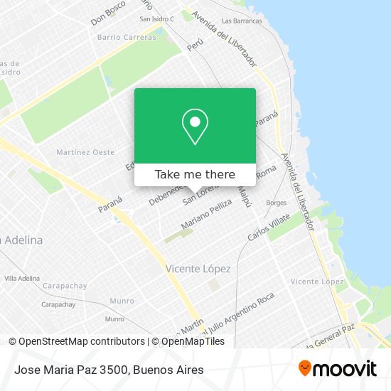 Jose Maria Paz 3500 map