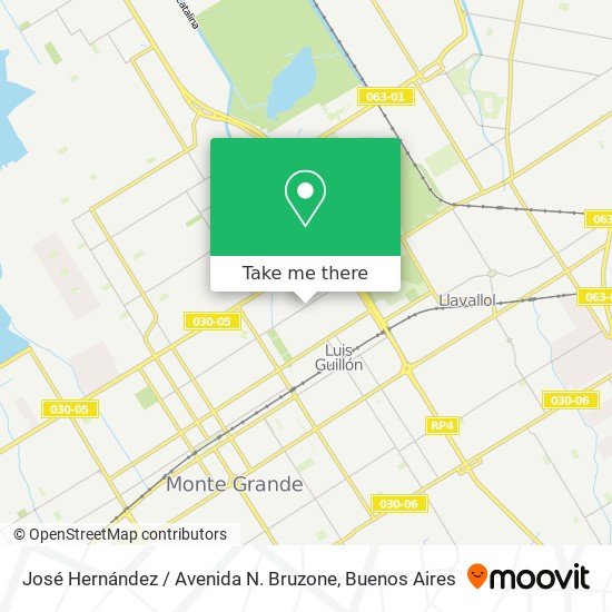 José Hernández / Avenida N. Bruzone map