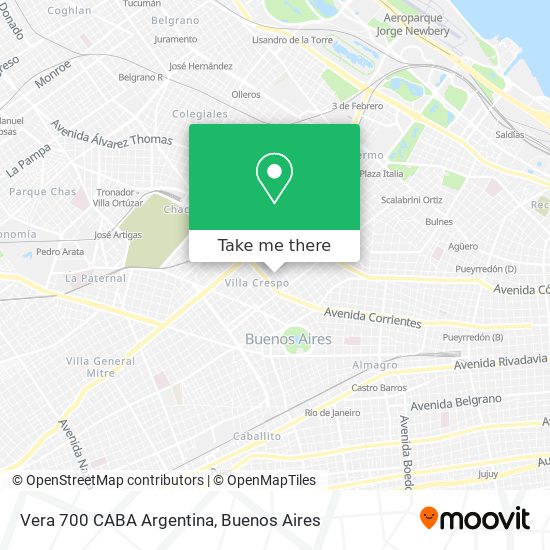 Vera 700  CABA  Argentina map
